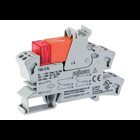 Relay module; Nominal input voltage: 115 VAC; 2 changeover contacts; Limiting continuous current: 8 A; Red status indicator; Module width: 15 mm; 2,50 mm²; gray
