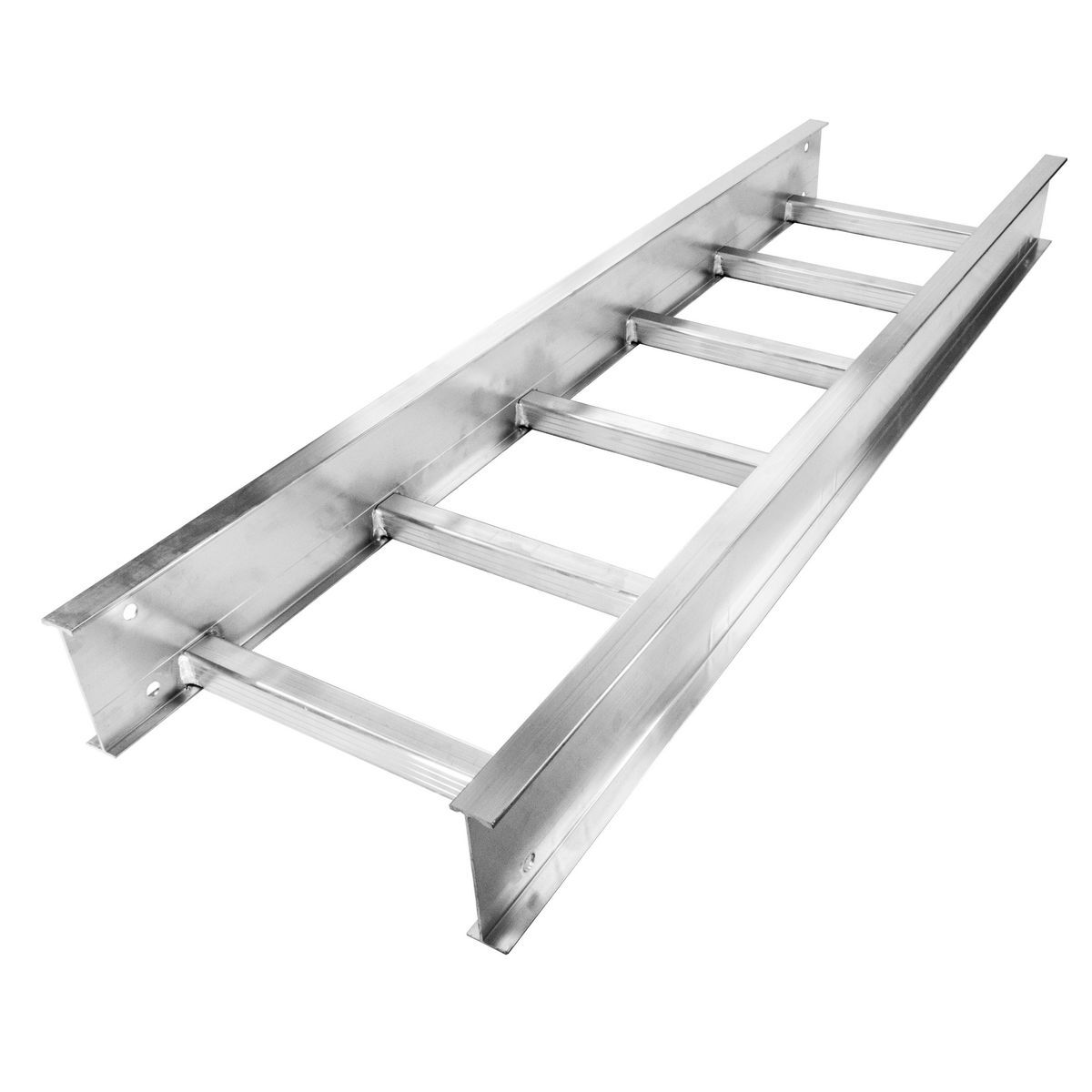 Aluminum Ladder Tray Section, NEMA VE1, 9" rung spacing,NEMA Load Class 12C, 4" Height, 18" Width, 12' Length