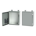 Continuous Hinge Enclosure with Clamps LP Type 12, 20x16x10, Gray, Mild Steel