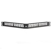 QuickPort Angled Patch Panel, 24-Port, 1RU