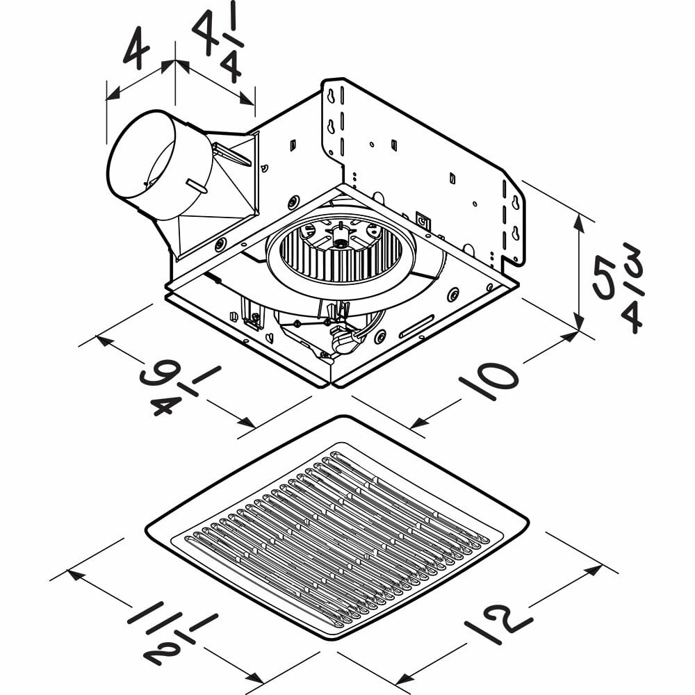 Broan InVent Series 80 CFM Ventilation Fan, 1.5 Sones, ENERGY STAR Certified