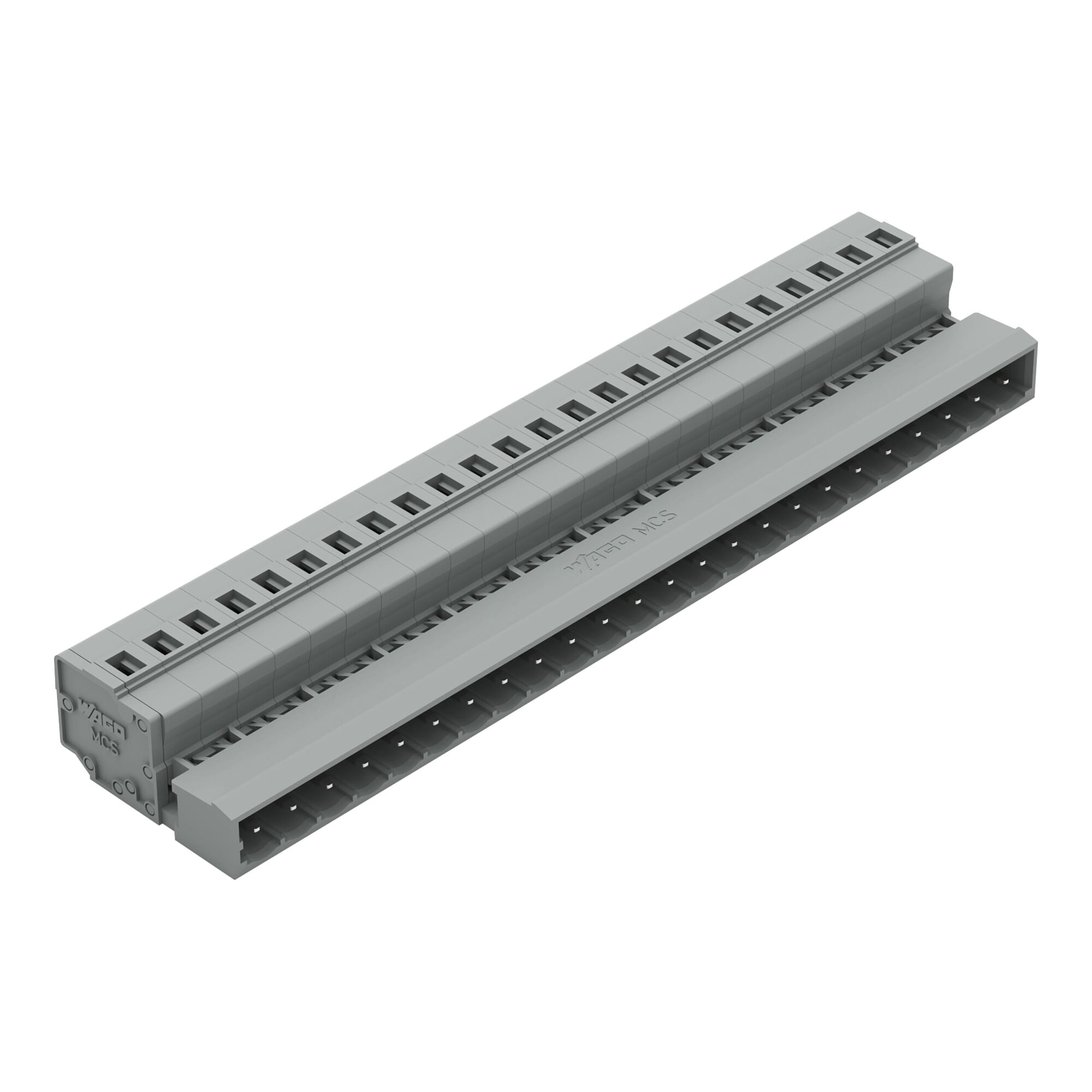 1-conductor male connector; CAGE CLAMP; 2.5 mm; Pin spacing 5 mm; 24-pole; 2,50 mm; gray