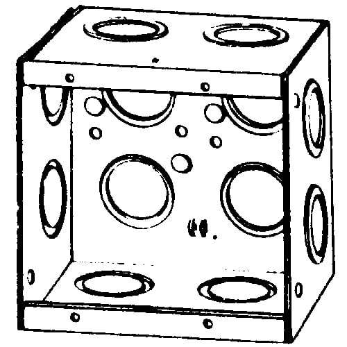 Features:With 1/2 And 3/4 IN Concentric Conduit Knockouts, Standard:UL E18095, Number Of Outlet:12, Material:Steel, Size:3.625 X 2.5 X 3.75IN, Cubic Capacity:31CI
