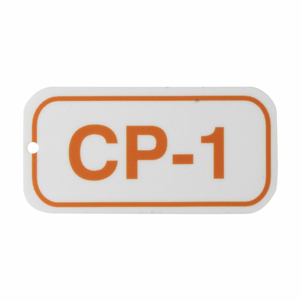 1.5"X3"ENERGY TAGS ORN/WHT,CP-1,ADH25/PK