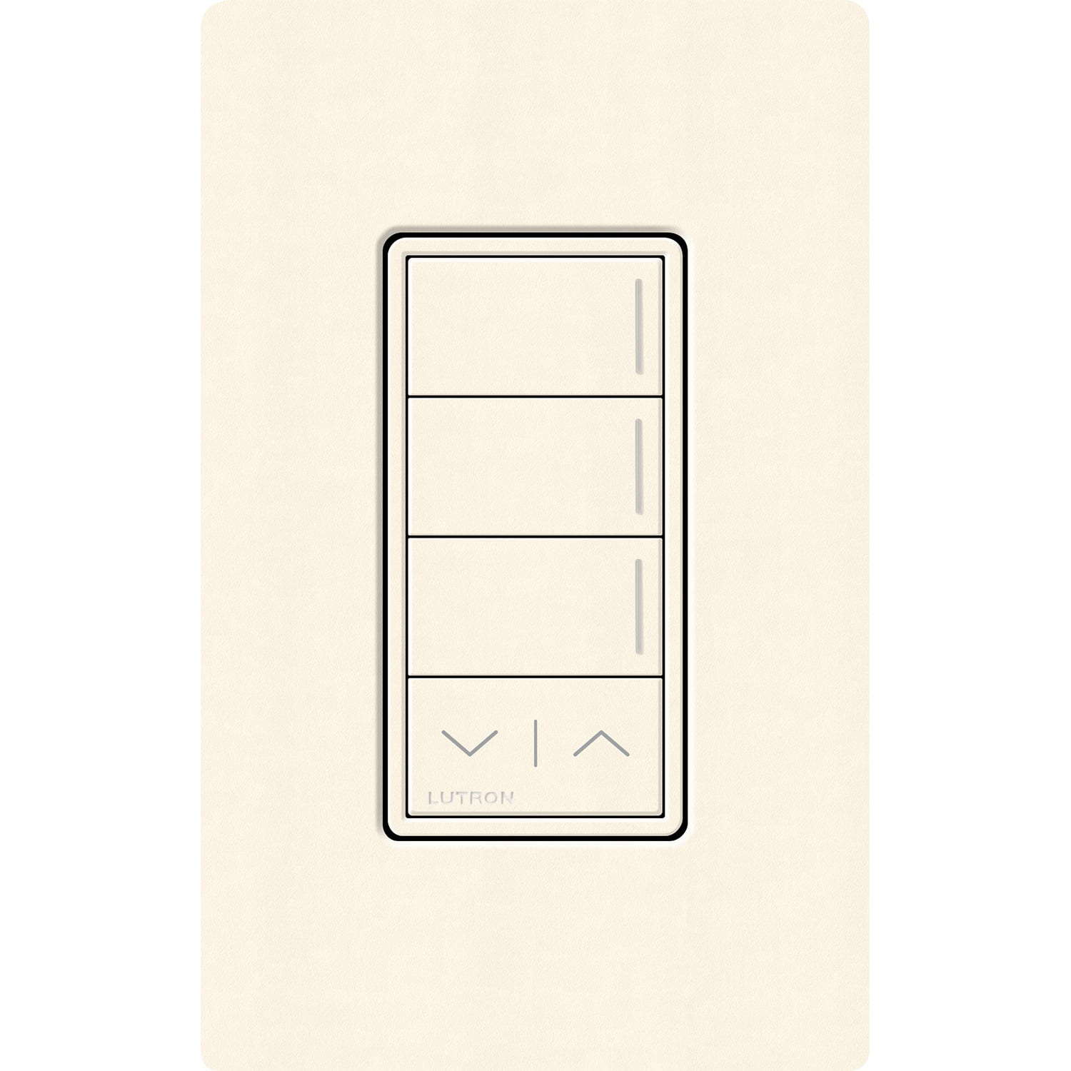 Lutron RadioRA 3 Sunnata RF 3-Button Keypad with Raise/Lower- Biscuit