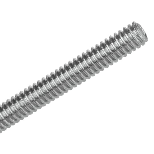H104-1/2X12EG Superstrut 100 Hanger Rod, 1/2-13 Thread, 12 ft OAL, Steel, SilverGalv/Electro Galvanized