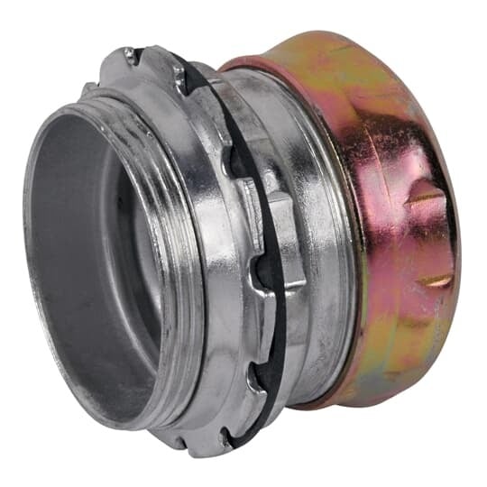 Compression Connector, Raintight, Conduit Size 1-1/4 Inch, Material Steel, For use with EMT Conduit