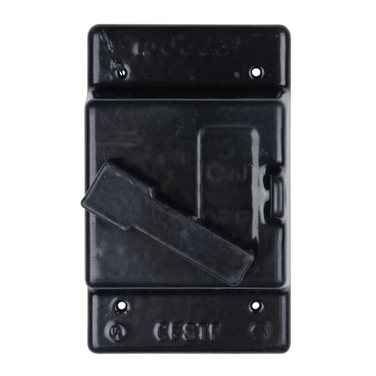 PVC Coated FS/FD Front Lever Switch Cover Box Mount, One Gang, NEMA 4, Aluminum, Gray