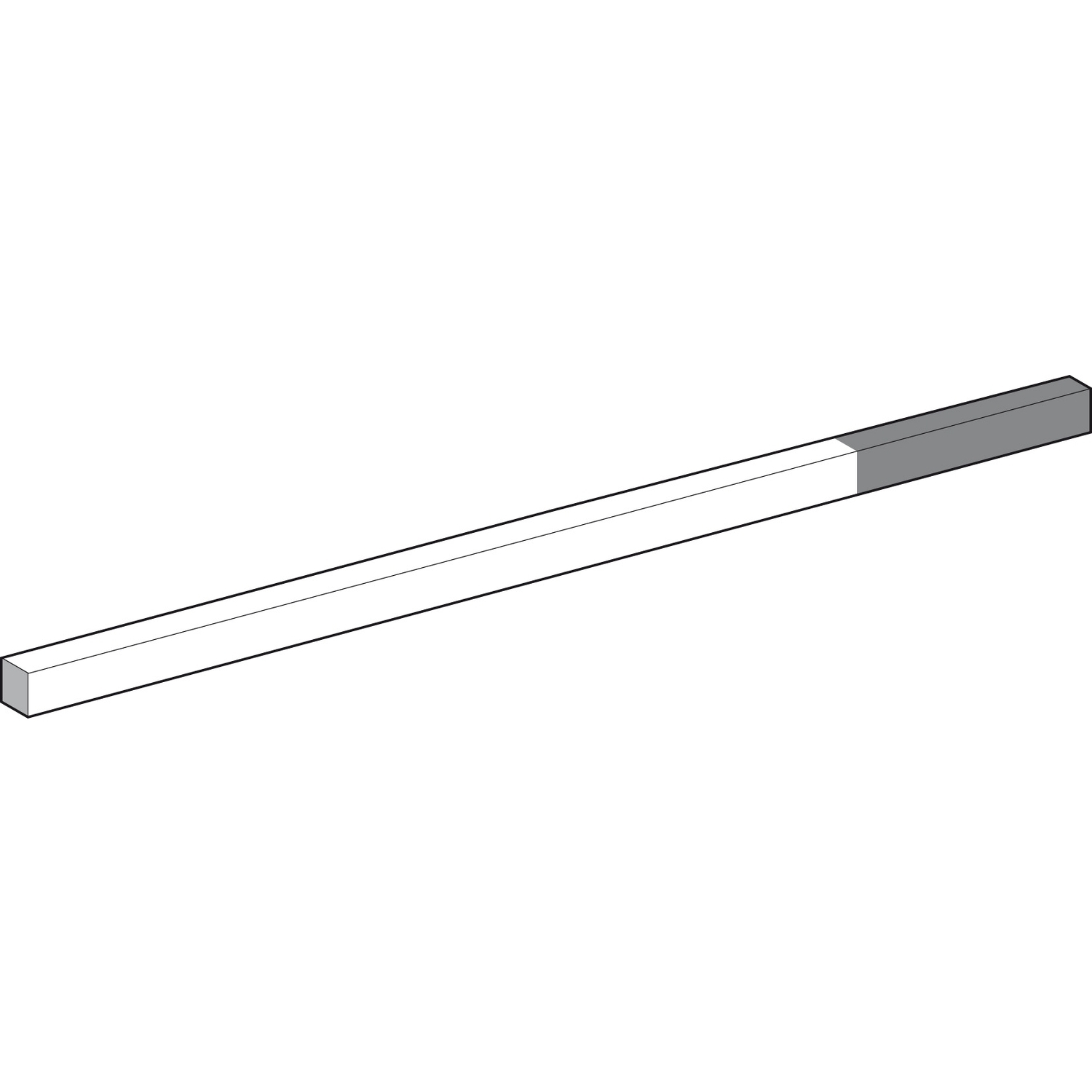 Limit switch lever, Limit switches XC Standard, XCRZ, steel square rod 6 mm, L=200 mm with red end