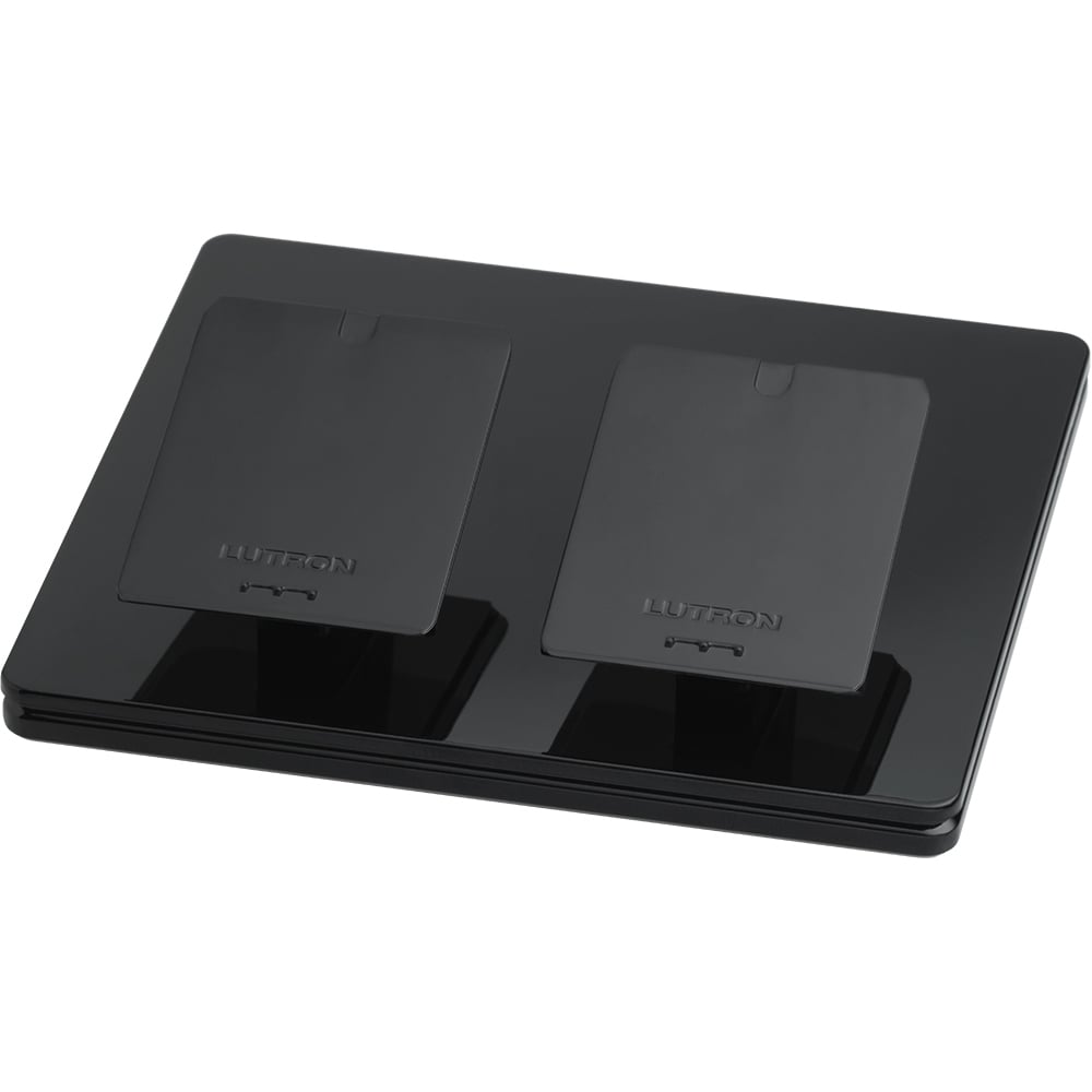 Pico Wireless Controls Pedestal Base, Double pedestal, White finish, in black