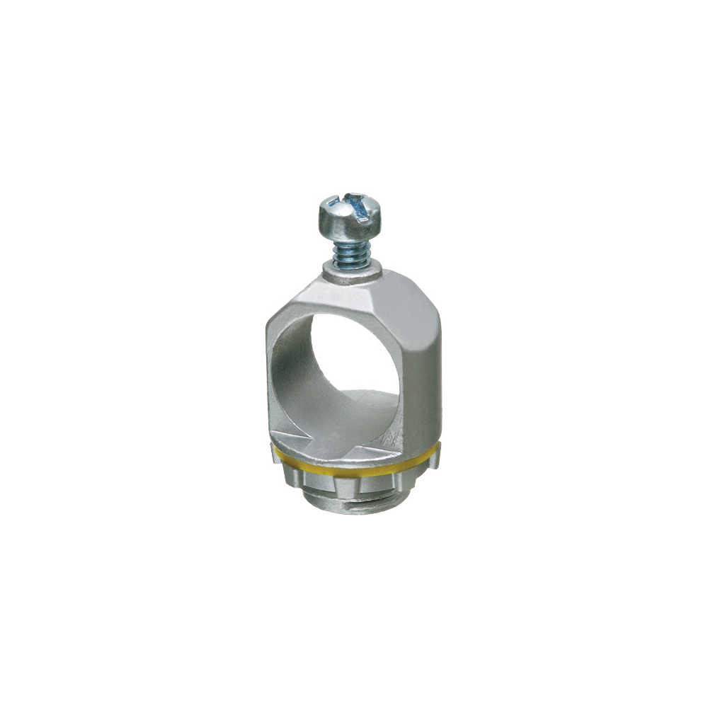 Weather proof box holder. Zinc die-cast. Includes 3/4" Threads, fits 1/2" rigid pipe.