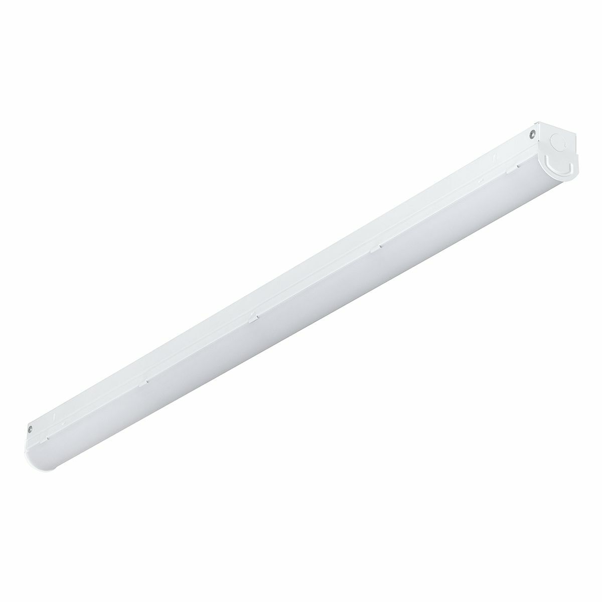 CSL LED striplight, 8 ft, Lens Type: frosted acrylic lens, Light Output: 9036 lm, Color Temperature: 4000 K, 80+ CRI, Driver type: 0-10V dimming driver, Voltage Rating: 120-277 V.