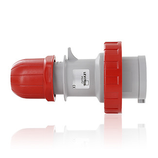 32 Amp, 346-415 Volt, 3P+N+E (4P, 5W), Clock Position 6, IEC/EN 60309-1 & 60309-2, International Configuration Plug, Industrial Grade, IP66/667, Watertight - RED