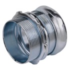 Compression Connector, Concrete Tight, Conduit Size 2 Inches, Material Steel, For use with EMT Conduit