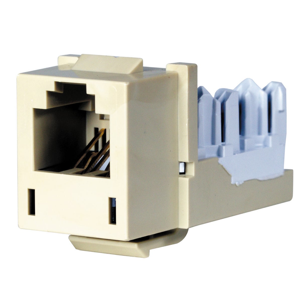 Telephone/Data, Jack, XCELERATOR, USOC 6-Position, Electric Ivory