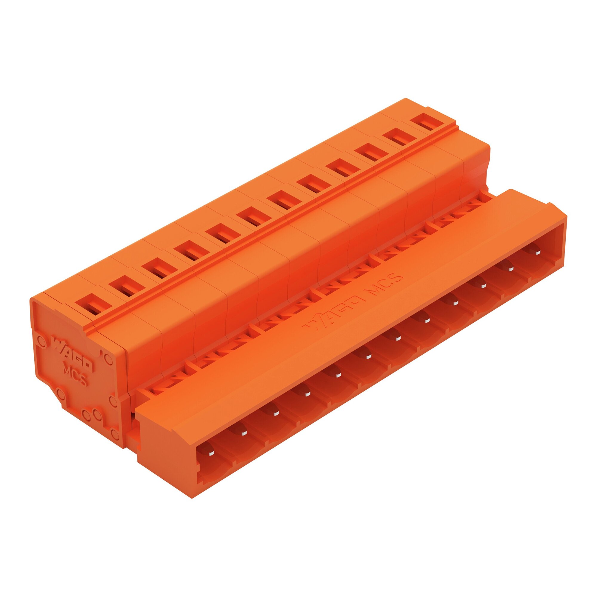 1-conductor male connector; CAGE CLAMP; 2.5 mm; Pin spacing 5.08 mm; 12-pole; 2,50 mm; orange