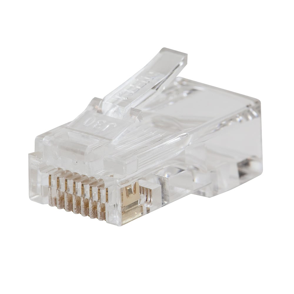 Pass-Thru Modular Data Plugs, RJ45-CAT6, 200-Pack