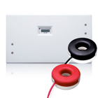 Dual Element Mini Meter Kit, Indoor Flush Mount Enclosure, LCD Counter, 120/208/240 Volt, 200 Amp with Two Solid Core CTS
