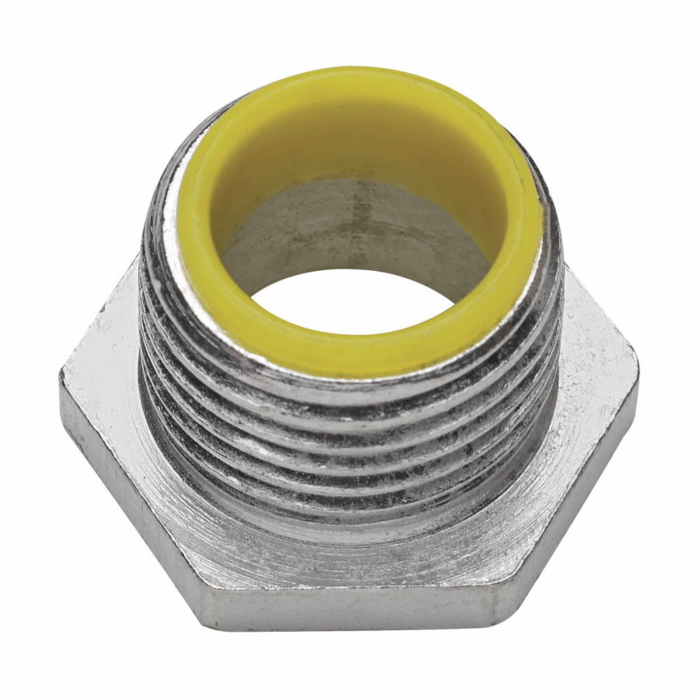 Eaton Crouse-Hinds series conduit bushed (chase) nipple, Rigid/IMC, Insulated, Malleable iron, 3/4"