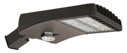 OBS60039 Area Light 1A, 110 watts, 120 277V, 0 10V dimmable, 4000K, Type V distribution, bronze painted finish, Made to Order
