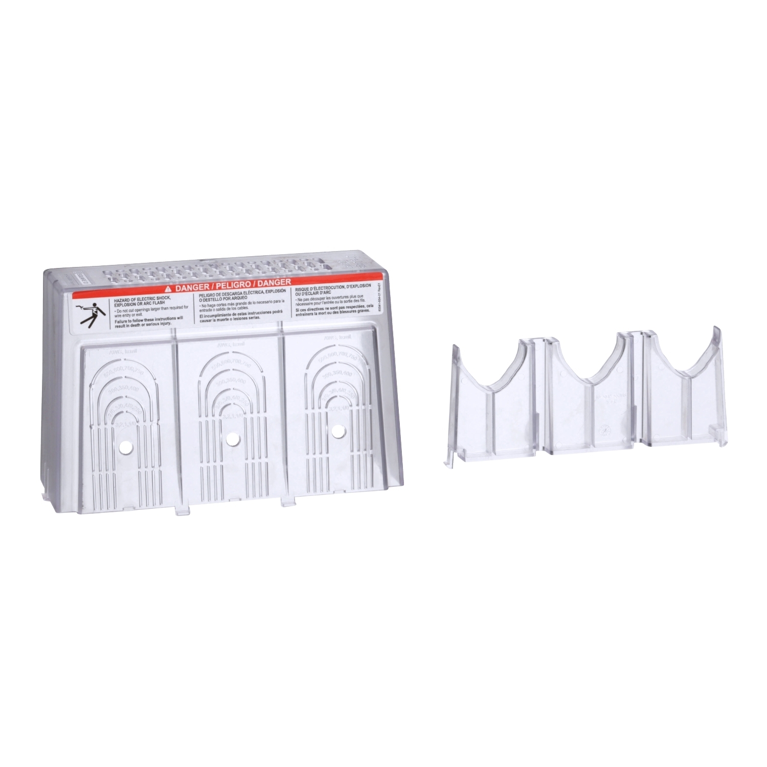 Panelboard accessory, NQ, cover, line lug, LA/LH, IP2X