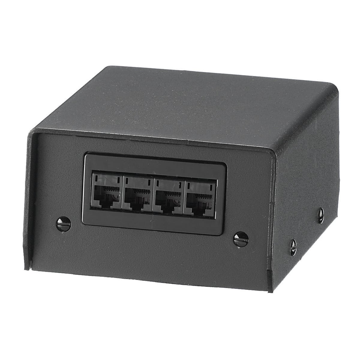 In-Floor Delivery Systems, Fire-Rated Poke-Throughs, Pedestal, 2-Gang, Black