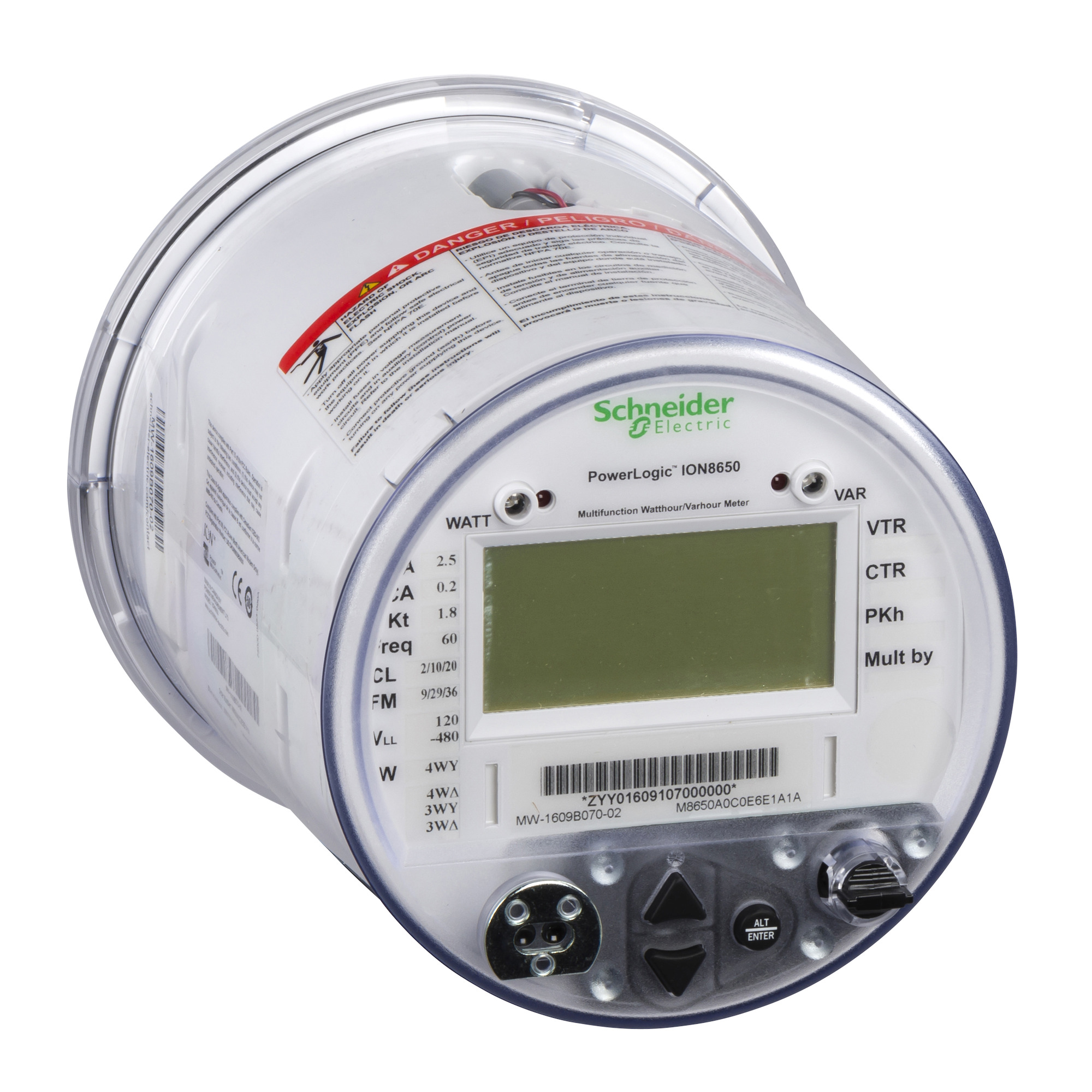 ION8650 meter 32MB, 9S/29S/36S, 277VAC 60Hz, Ethernet No I/O