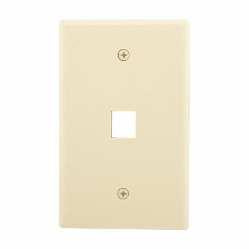 Eaton Modular wallplate, 1 Port Modular, MidSize, IV