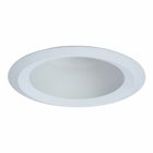 6" White Reflector, Open Wet Location Showerlight, Self-Flange Ring