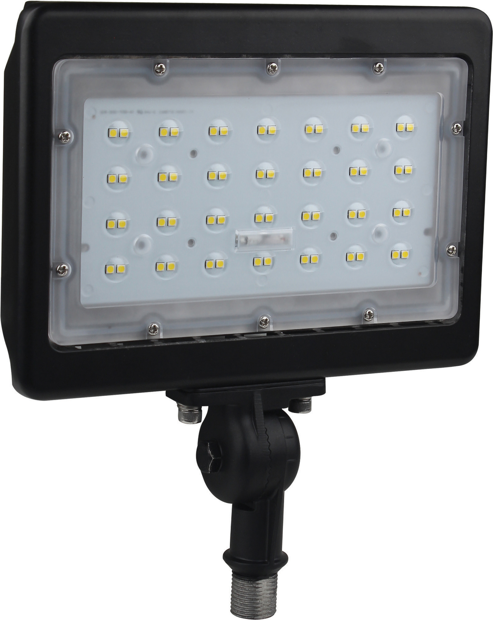 LED Large Flood Light - 50W - 5000K - Bronze Finish - 100V-277V - Dimmable