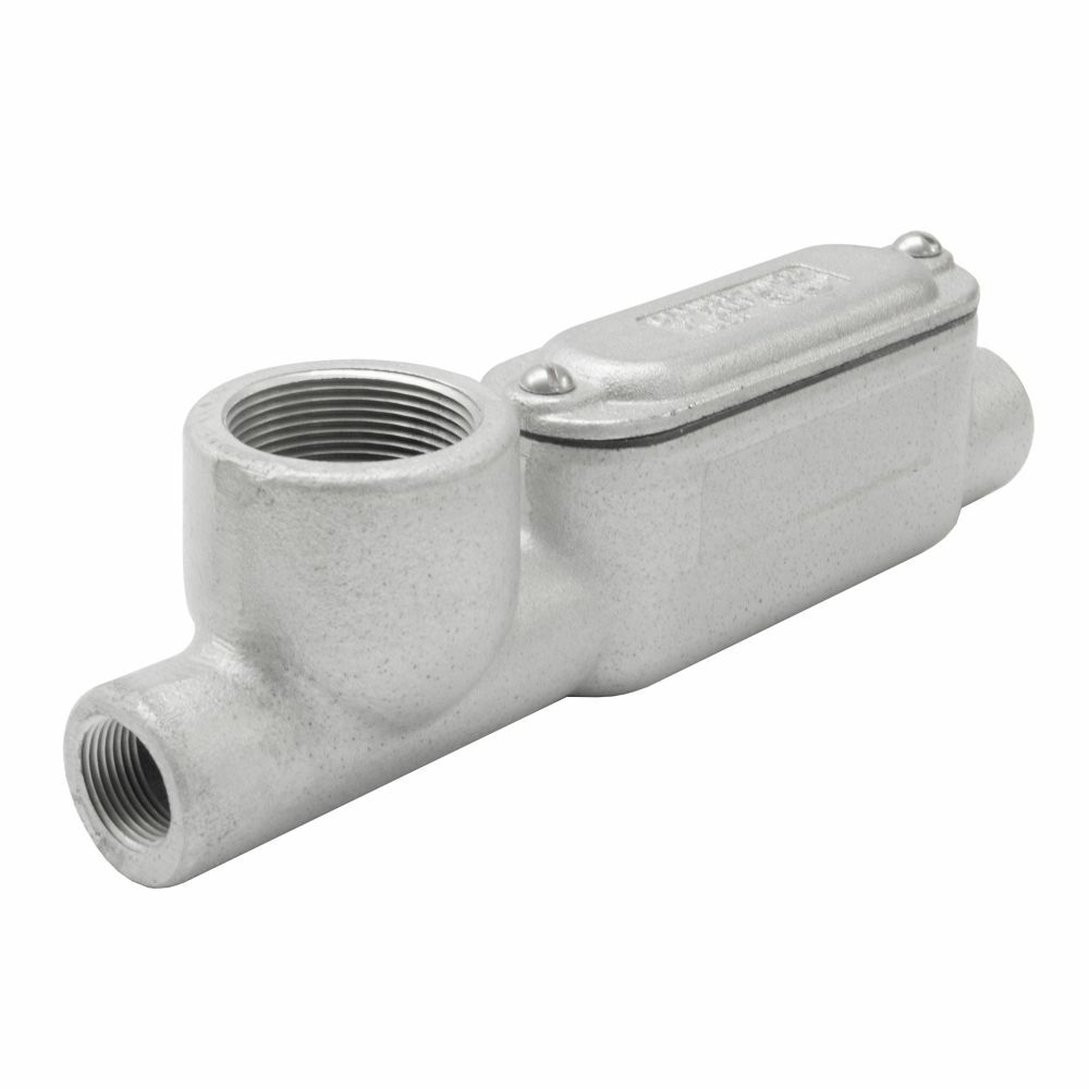 Eaton Crouse-Hinds series Condulet lighting tee conduit outlet body, Feraloy iron alloy, T shape, 3/4"