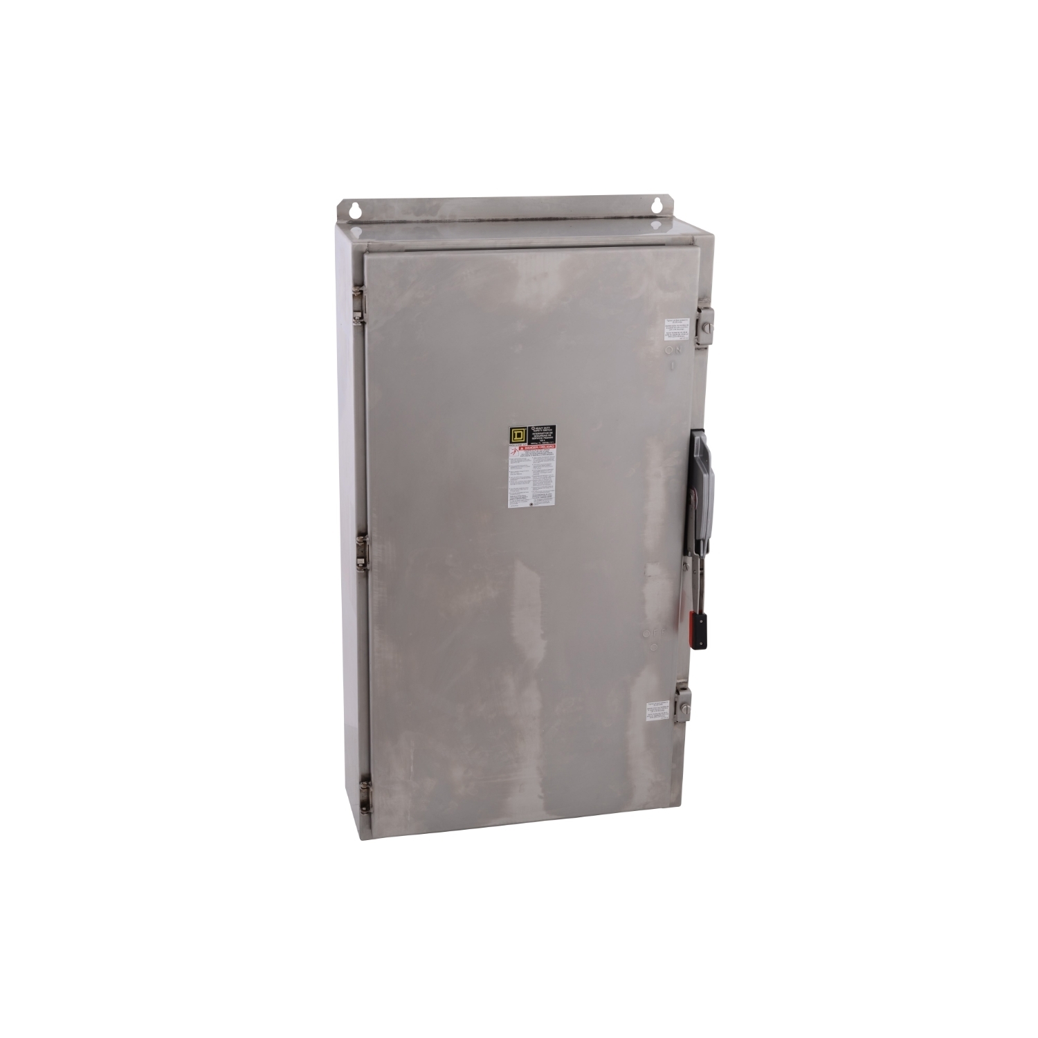 Safety switch, heavy duty, fusible, 400A, 3 pole, 250hp, 600VAC/600 NDC, NEMA 4, 4X, 5, 316 steel,