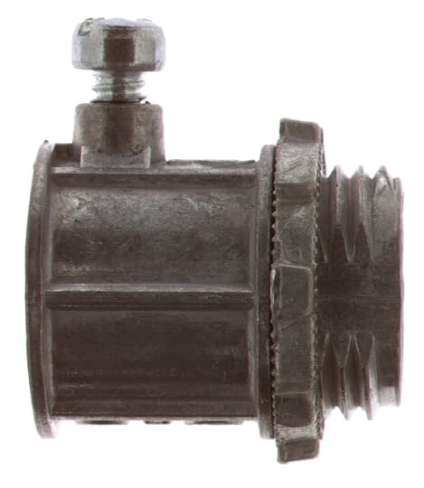 Connector, Non-Insulated Set Screw, Conduit Size 1/2 Inch, Length TC221 Series 1-5/32 Inch TC821 Series 1-17/64 Inch, Width 15/16 Inch, Die Cast Zinc