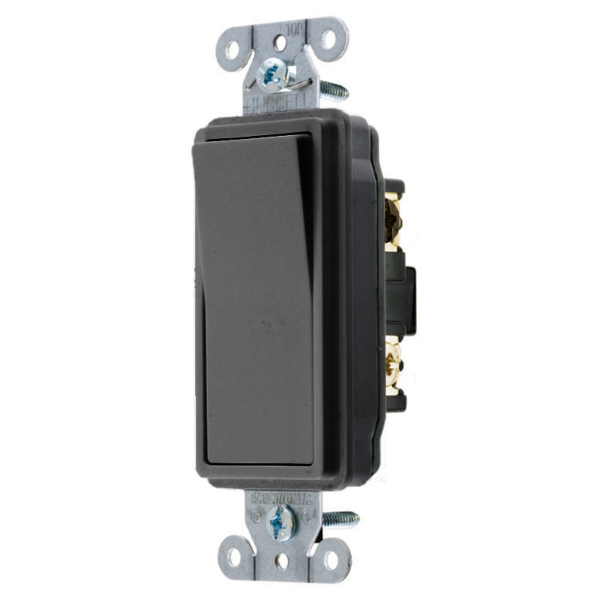 DS320BK Decorator 3-Way General Purpose Standard Rocker Switch, 120 to 277 VAC, 20 A, 5540 W Power Rating, 2 Position Contact