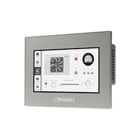 7"W 800 x 480 pixel 16M colors web panel with analog signal touch panel, COM1 RS232C(D-Sub9), COM2 RS422/485(D-Sub9), Ethernet(RJ45) x 2, USB Host and Device, 24VDC