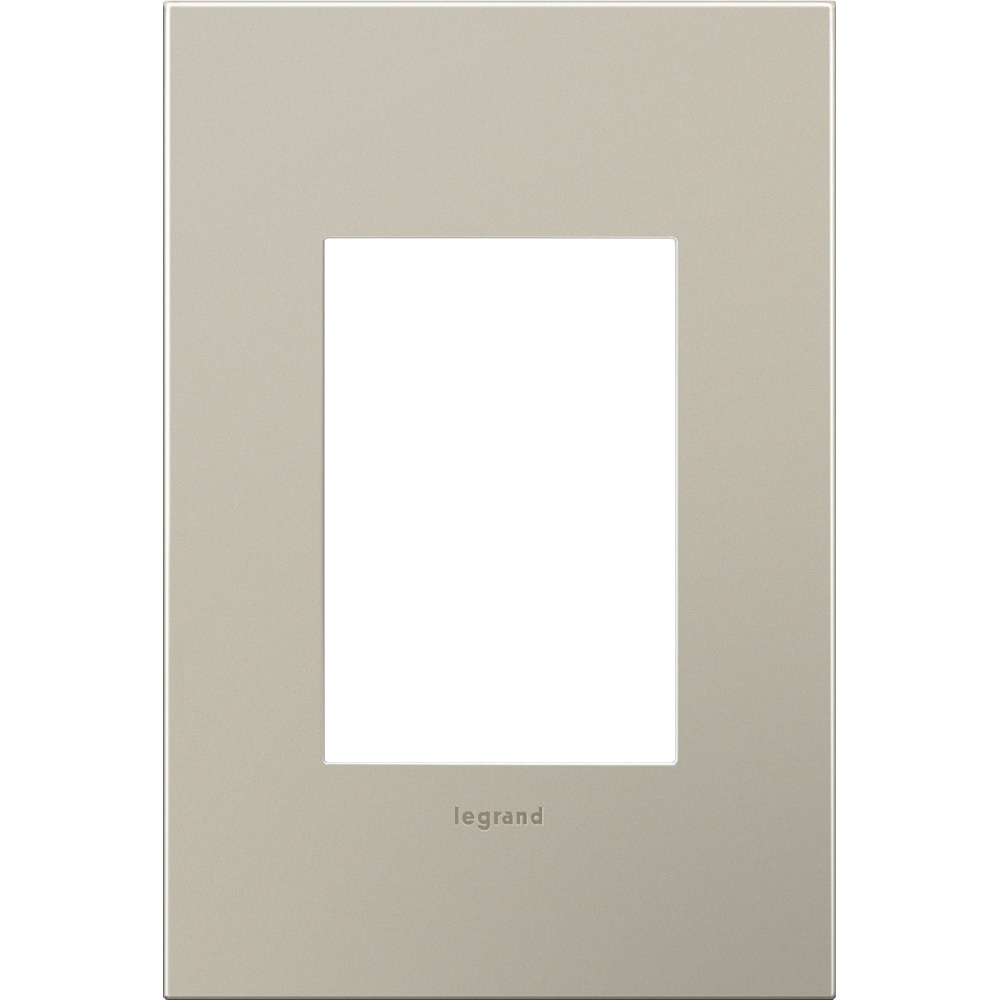 1-Gang 2-Module Wall Plate Satin Nickel