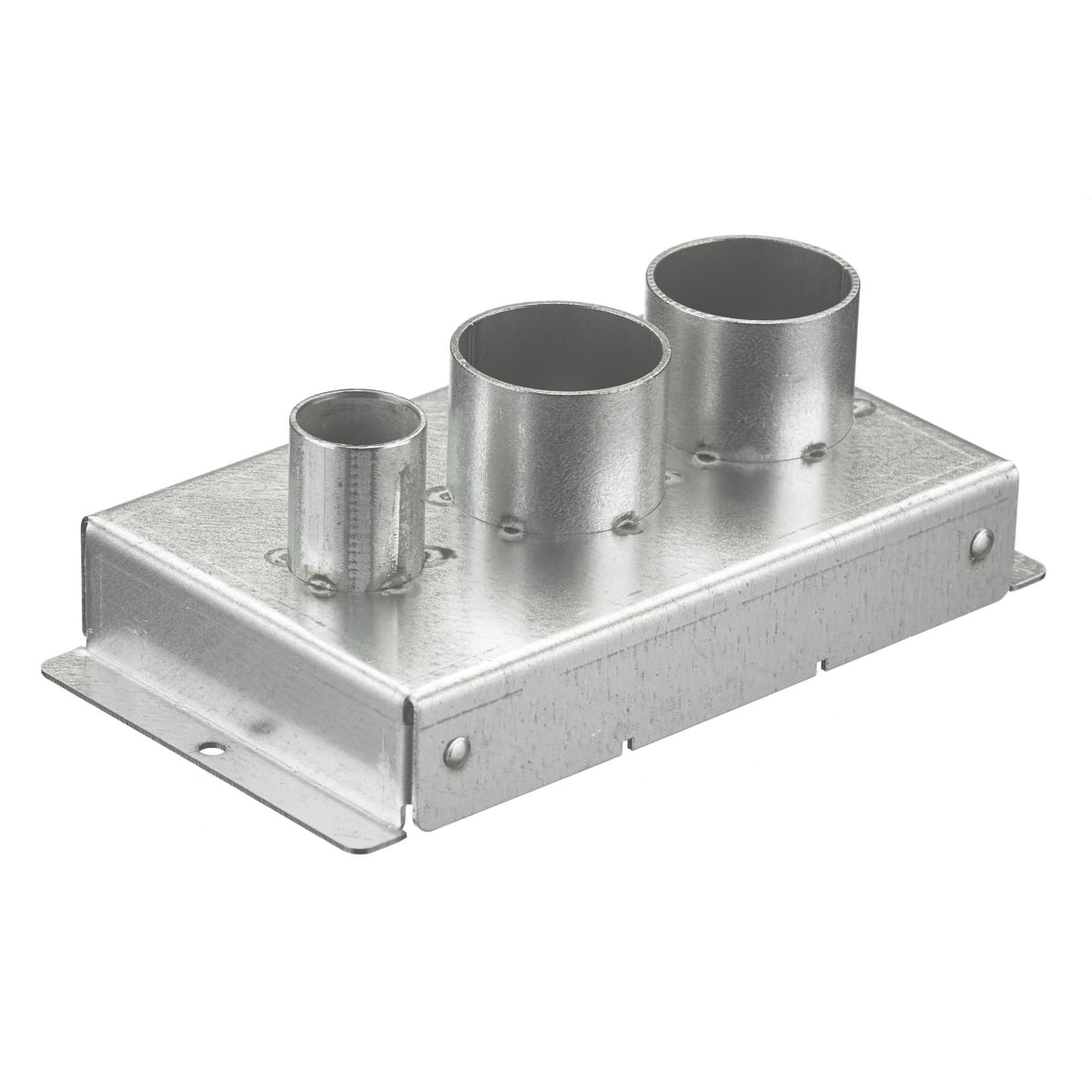 Hubbell Wiring Device Kellems, Fire Rated Poke Throughs, System One, 8"Series, Recessed, 8 Base, 3/4" EMT and 2X 1 1/4" EMT