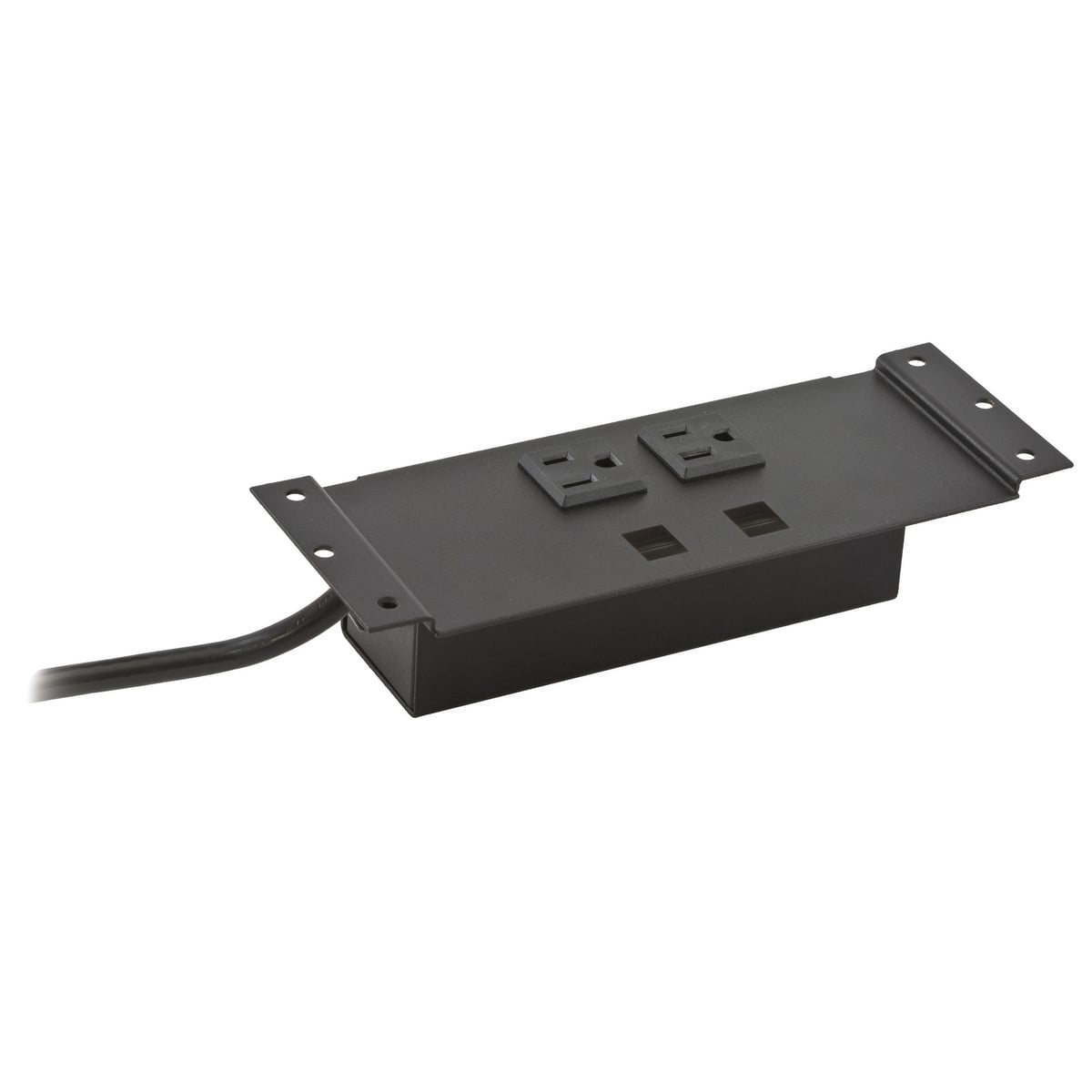 Furniture Connectivity Box Work Surface, Grommet Style, One Power, One Data