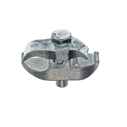 Clamp, PC Beam, Outer Diameter of Conduit or Pipe 1.050 Inch, Nominal Conduit Size 3/4 Inch, Malleable Iron, For Mounting Pipe or Conduit Parallel to the Beam