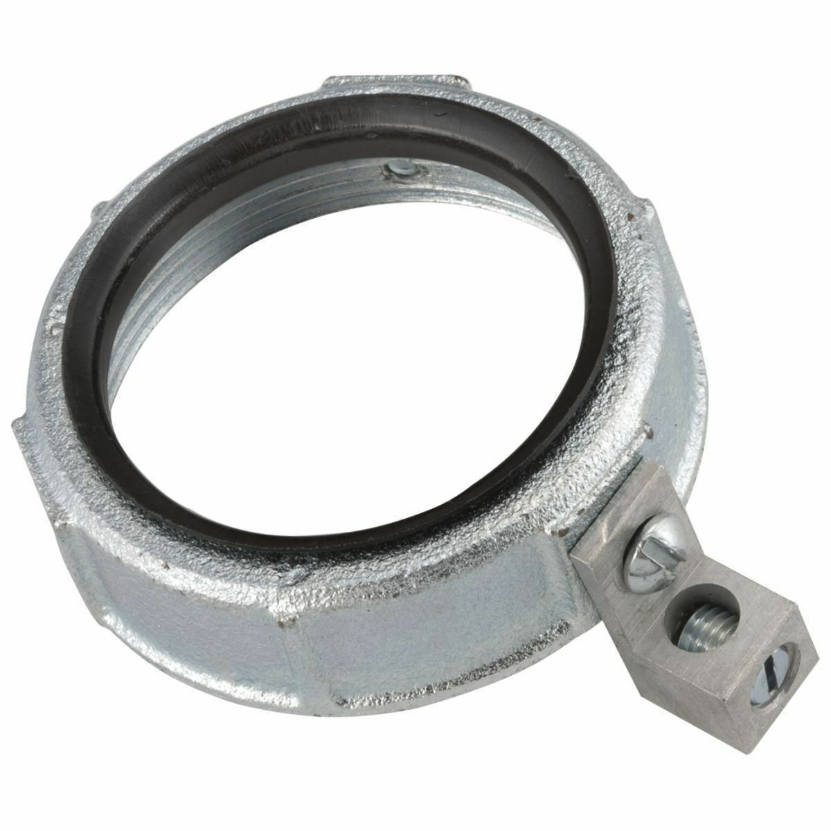 150 Degrees Insulated Grounding Bushings Feed-thru Lug Malleable Iron,2-1/2In. Trade Size