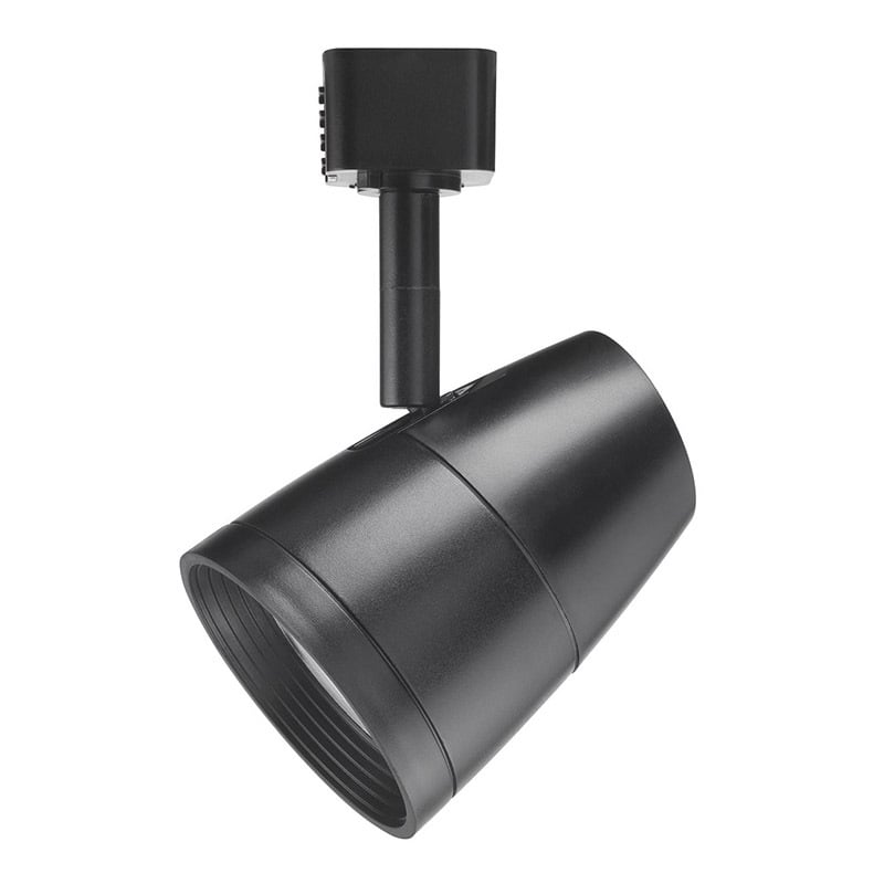 Juno Trac-Lites R600L Gen 2 10W LED Trac Fixture, 3500K, 80CRI Min, Flood, Black