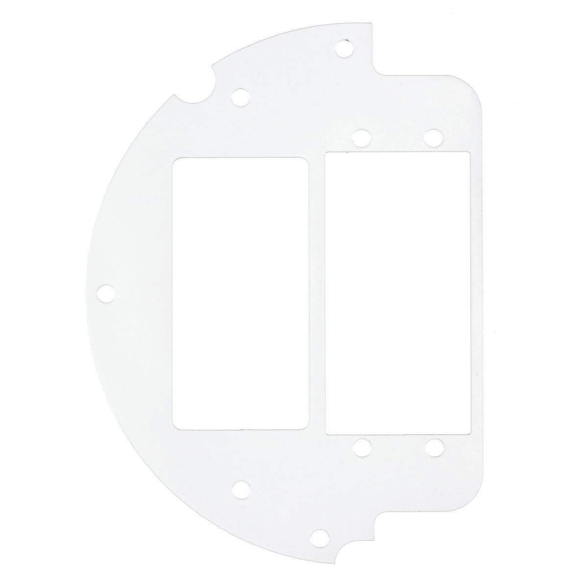 Fire Rated Poke Throughs, Recessed 6" Series, Sub Plate, 60% Left Side, (1) Style Line Decorator Opening, (2) Extron AAP Opening