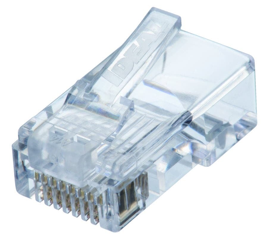 CAT5e Feed-Thru Modular Plugs, 25/Card
