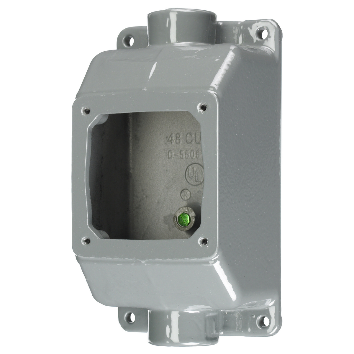 Heavy Duty IEC Pin and Sleeve Industrial Grade, Accessory, for 20A and 30A 1" NPT Hub, Feed Thru, Mounting Screws Included