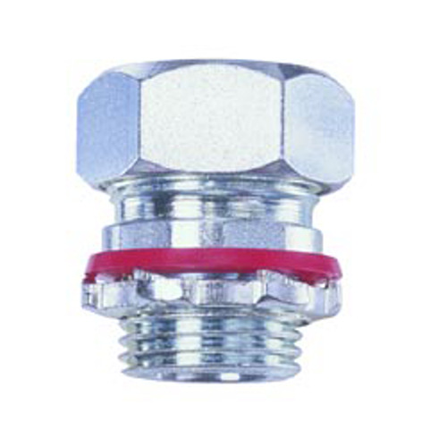 Connector, cord grip, straight, steel, k.o. size-3/4", cord range .550-.650