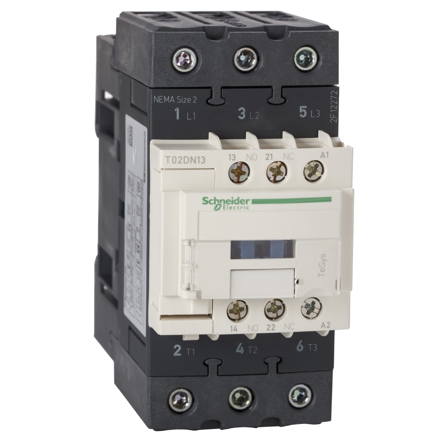 Contactor, Tesys N Contactors, nonreversing, 3P, 3phase, 45A, 25HP at 460VAC, NEMA size 2, 24VDC coil, open