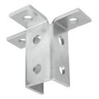 Fitting, Wing Shape, Totat Length 3-7/8 Inches, Total Width 5-7/8 Inches, Post Length 1-5/8 Inch, Post Width 1-21/32 Inch, Hole Diameter 1 Inch, Electro-Galvanized Steel