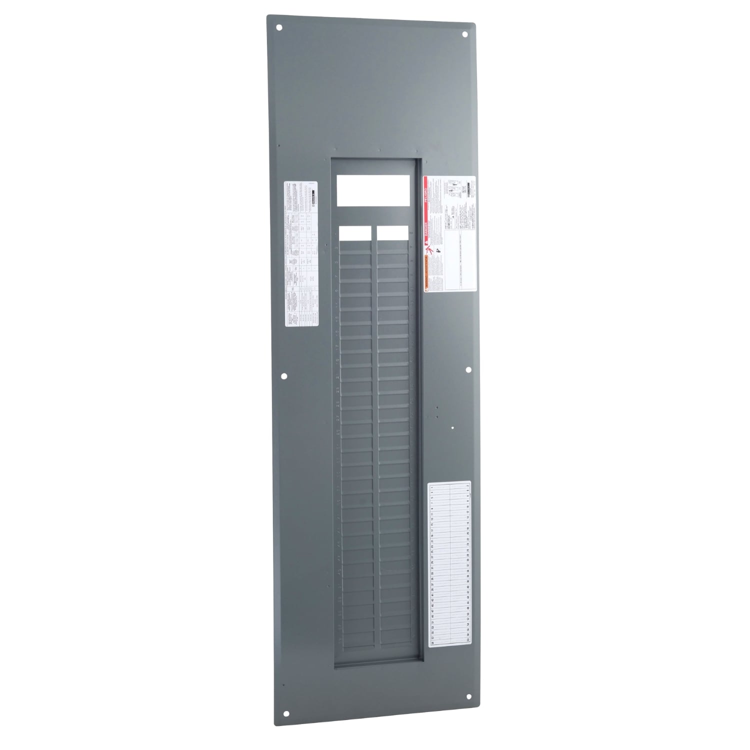 Replacement cover, Homeline, for 60 space load center, combination flush and surface, gray