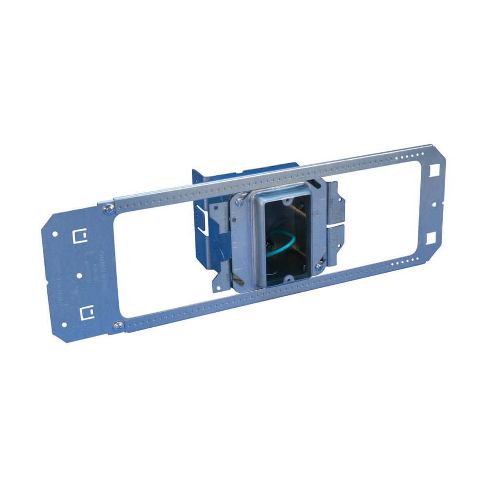 nVent CADDY All-in-One Between-Stud With Removable Mud Ring, Single Box, 1 Gang, w/Ground, 5/8" Drywall, 2 1/2"