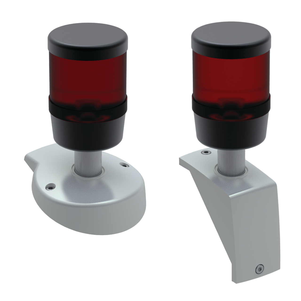 Syspend 281-Max Signal Light Adapter Round, 4.65x4.65x2.05, Gray, Plastic